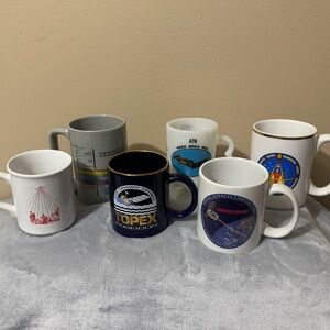 Assorted Space-Themed Mugs Set